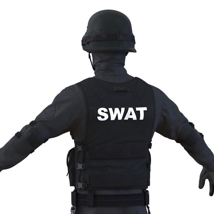 3D model SWAT Man Rigged