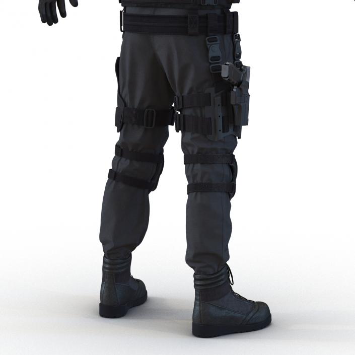 3D model SWAT Man Rigged