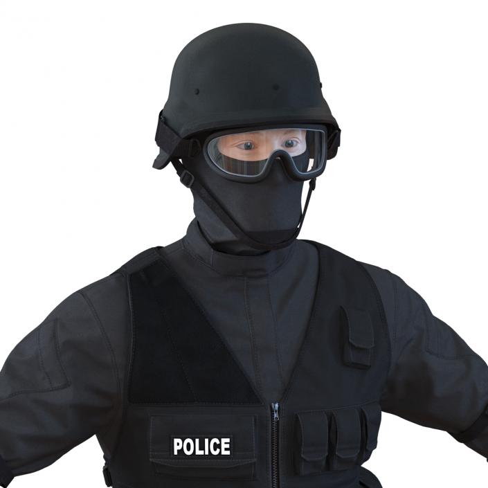 3D model SWAT Man Rigged