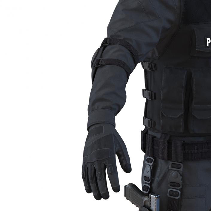 3D model SWAT Man Rigged