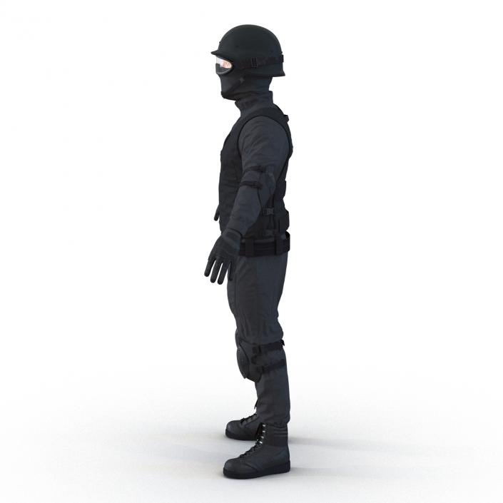 SWAT Man Rigged 2 3D