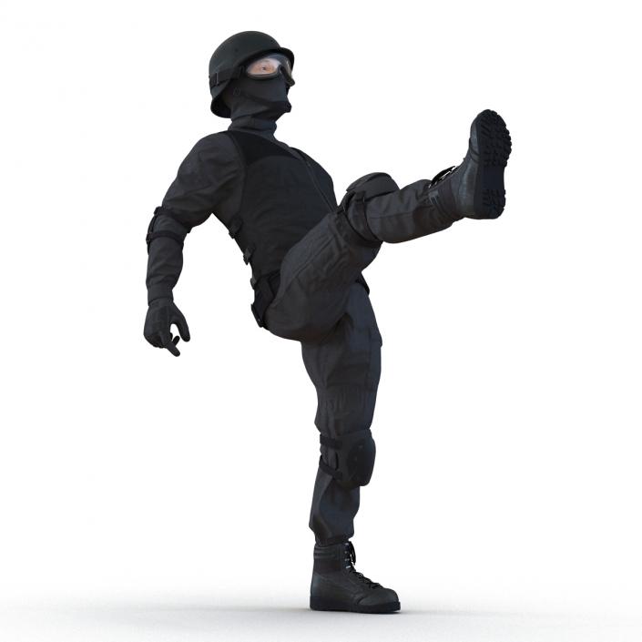 SWAT Man Rigged 2 3D