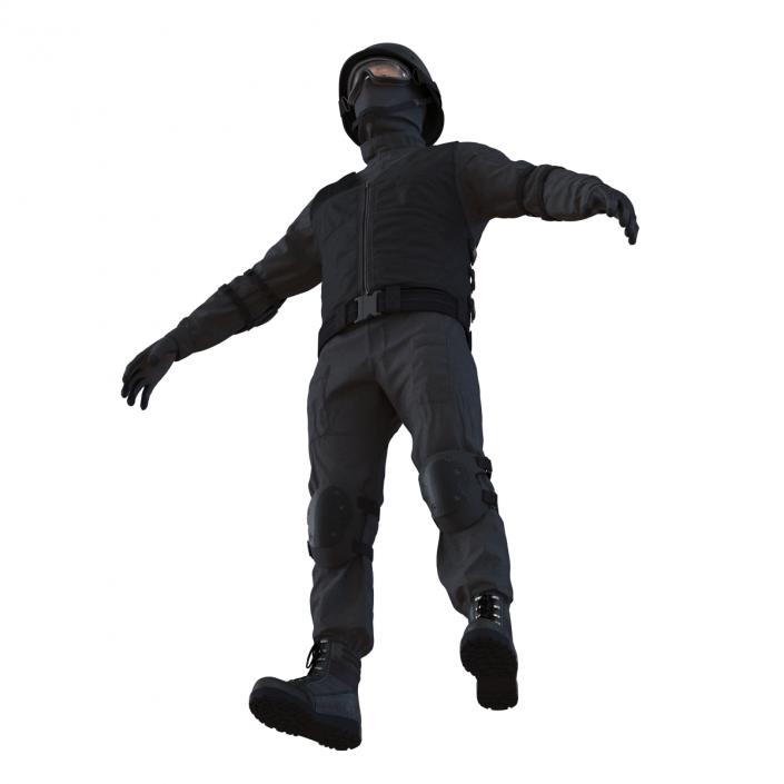 SWAT Man Rigged 2 3D