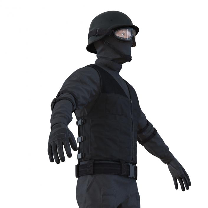 SWAT Man Rigged 2 3D