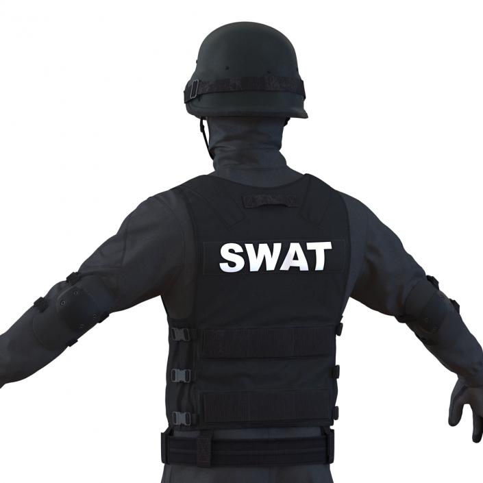 SWAT Man Rigged 2 3D