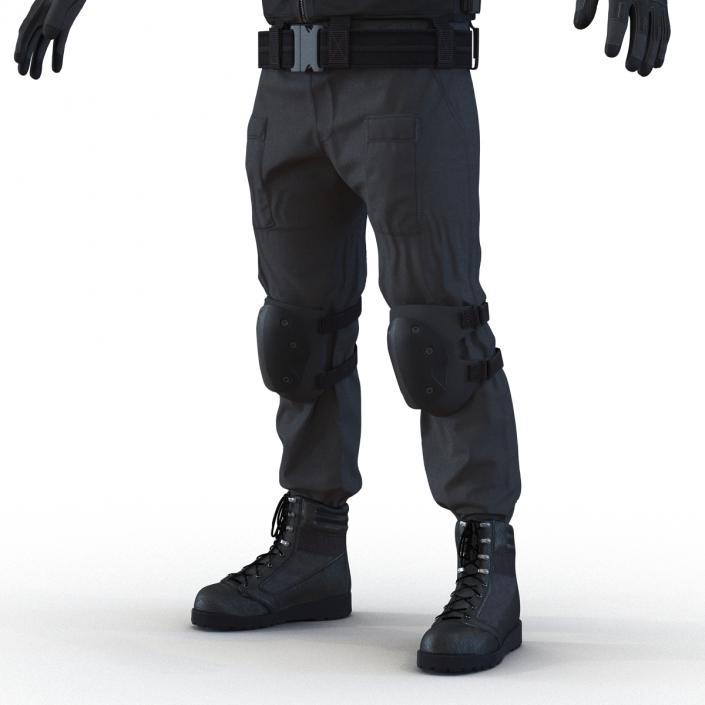 SWAT Man Rigged 2 3D