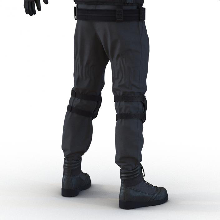 SWAT Man Rigged 2 3D