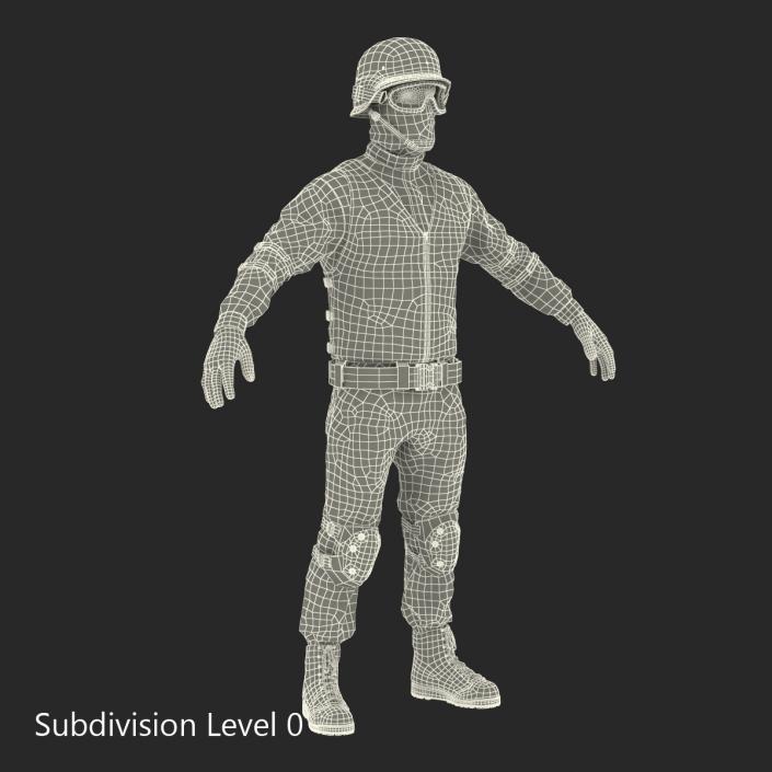 SWAT Man Rigged 2 3D