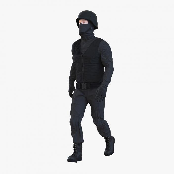 SWAT Man Rigged 3 3D