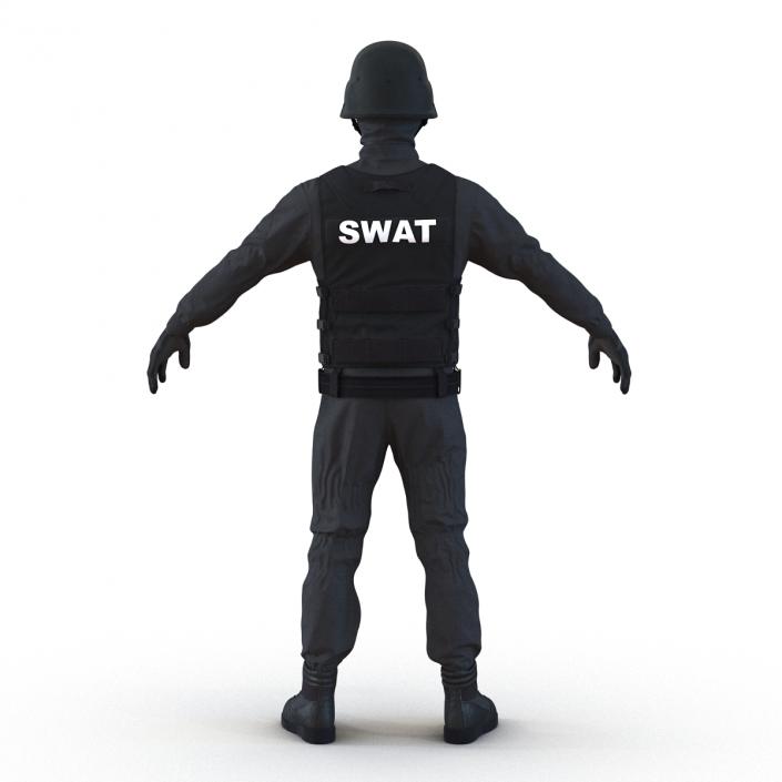 SWAT Man Rigged 3 3D