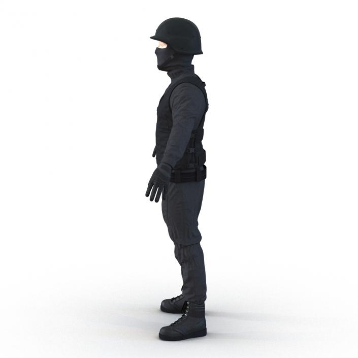 SWAT Man Rigged 3 3D