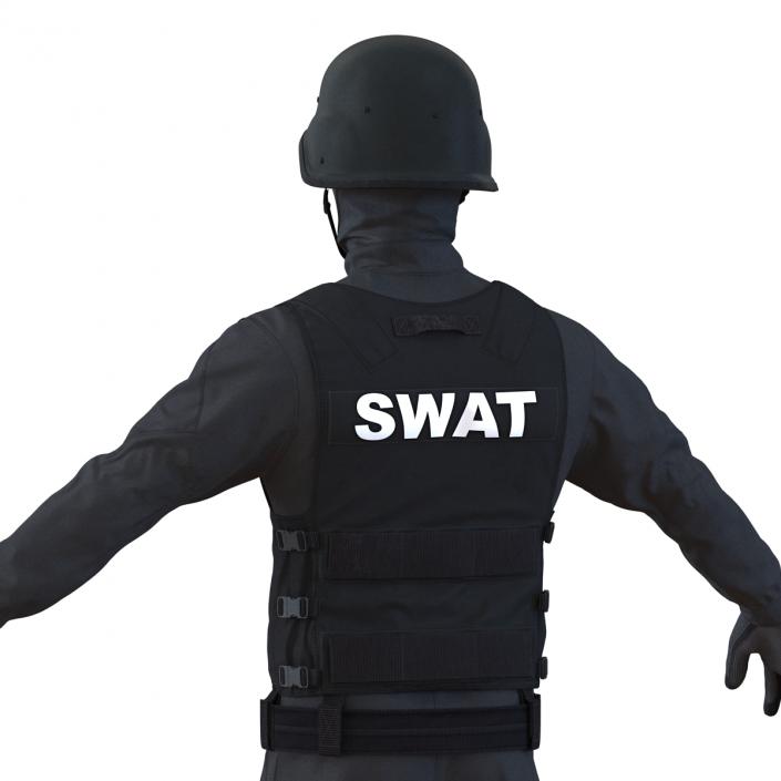 SWAT Man Rigged 3 3D