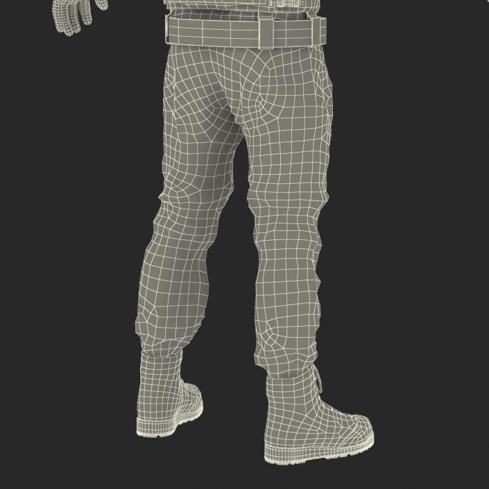 SWAT Man Rigged 3 3D