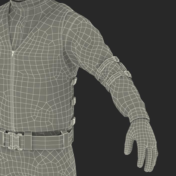 SWAT Man Afro American 2 3D model