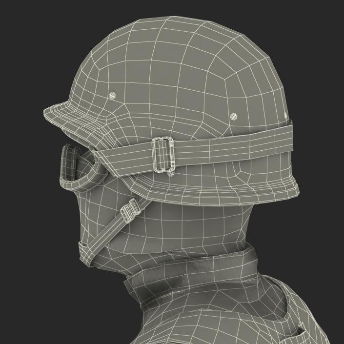 SWAT Man Afro American 2 3D model