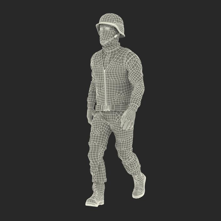 3D SWAT Man Asian Rigged 3 model