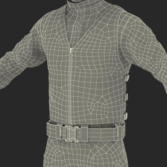 3D SWAT Man Asian Rigged 3 model