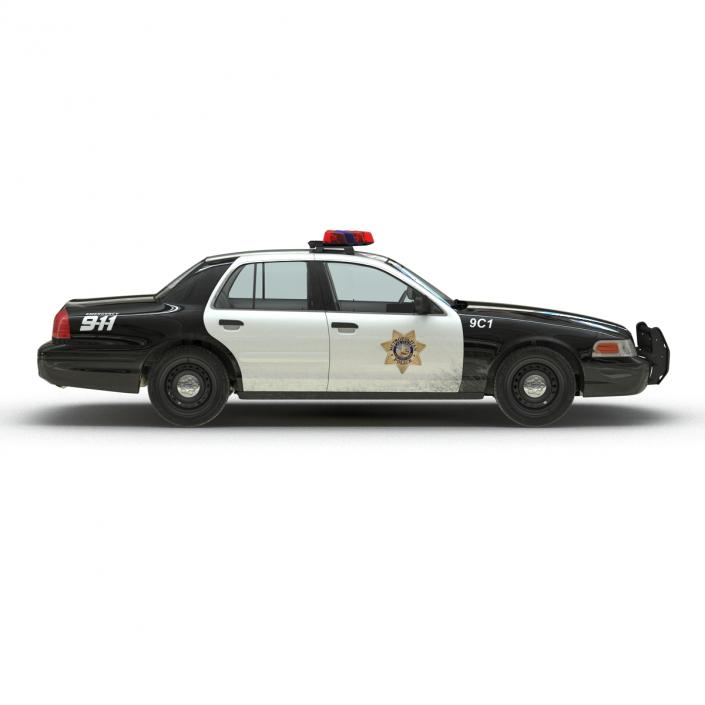 3D model Ford Crown Victoria Police Car