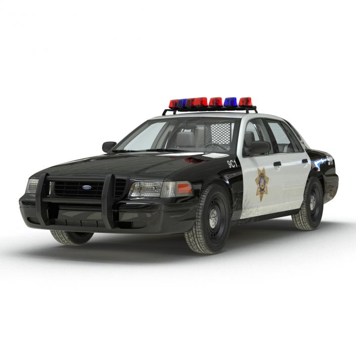 3D model Ford Crown Victoria Police Car