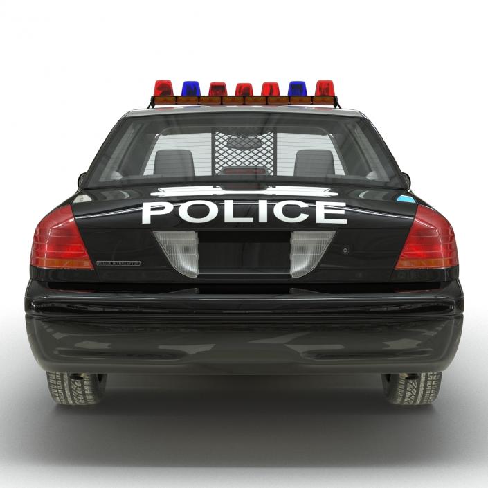 3D model Ford Crown Victoria Police Car