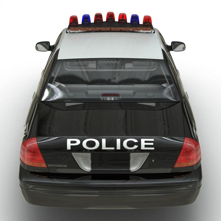 3D model Ford Crown Victoria Police Car