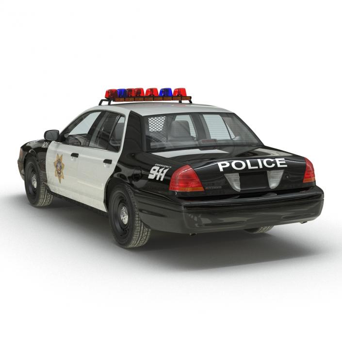 3D model Ford Crown Victoria Police Car