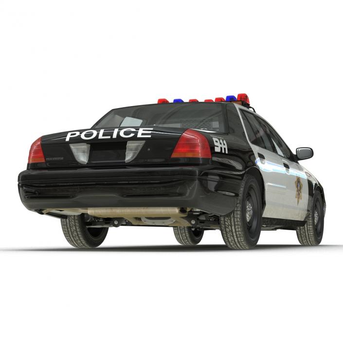 3D model Ford Crown Victoria Police Car