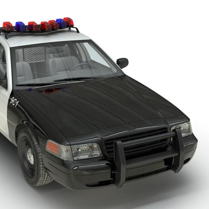 3D model Ford Crown Victoria Police Car