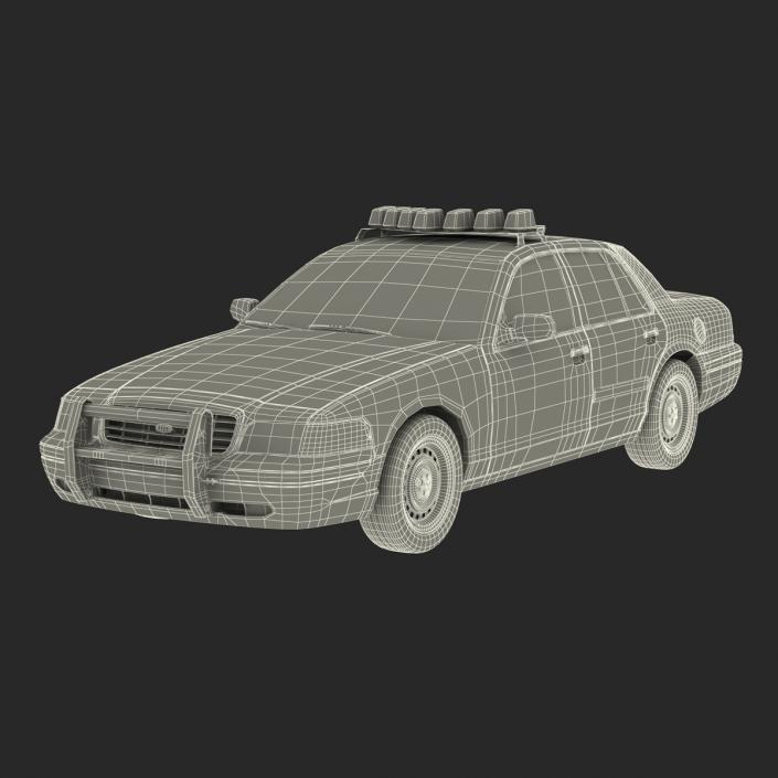 3D model Ford Crown Victoria Police Car