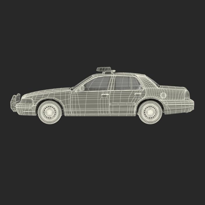 3D model Ford Crown Victoria Police Car