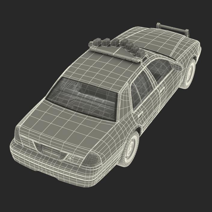 3D model Ford Crown Victoria Police Car