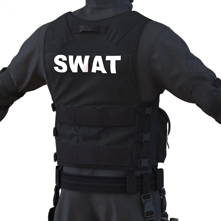 3D SWAT Man Asian Rigged