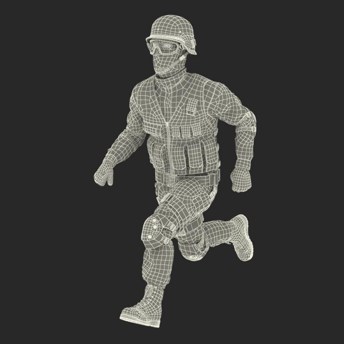 3D SWAT Man Asian Rigged