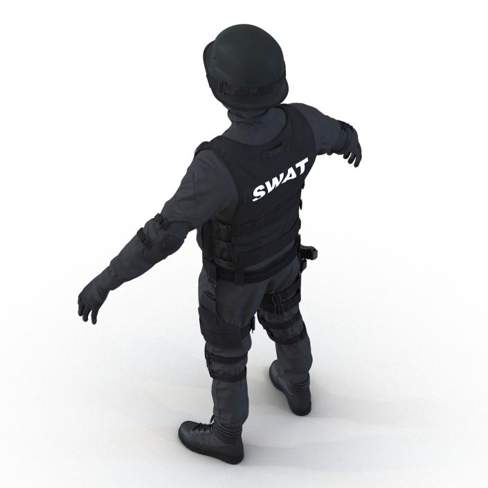 SWAT Man Asian 3D model