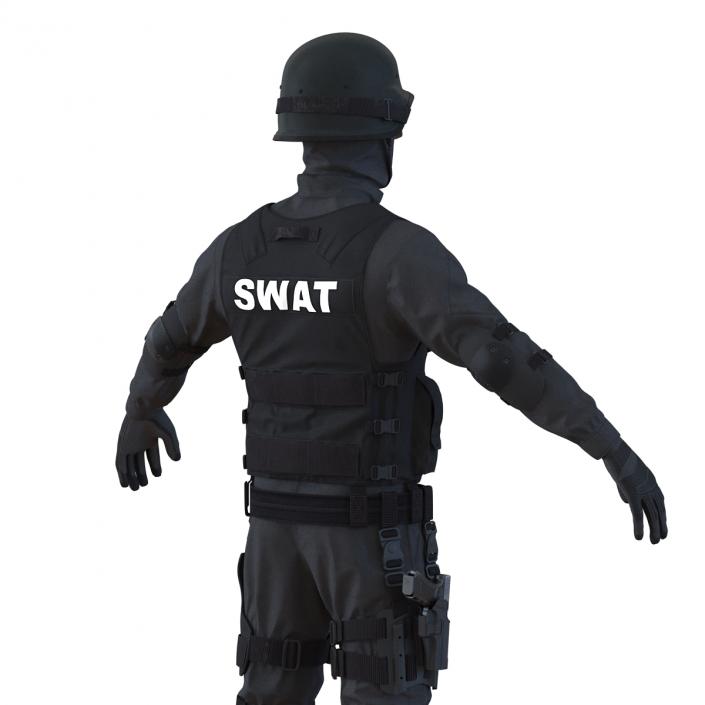 SWAT Man Asian 3D model