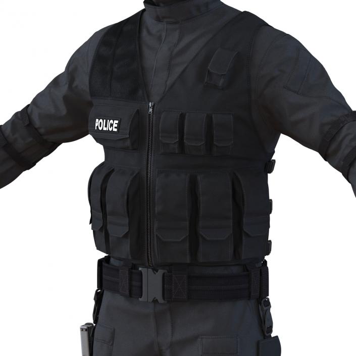 SWAT Man Asian 3D model