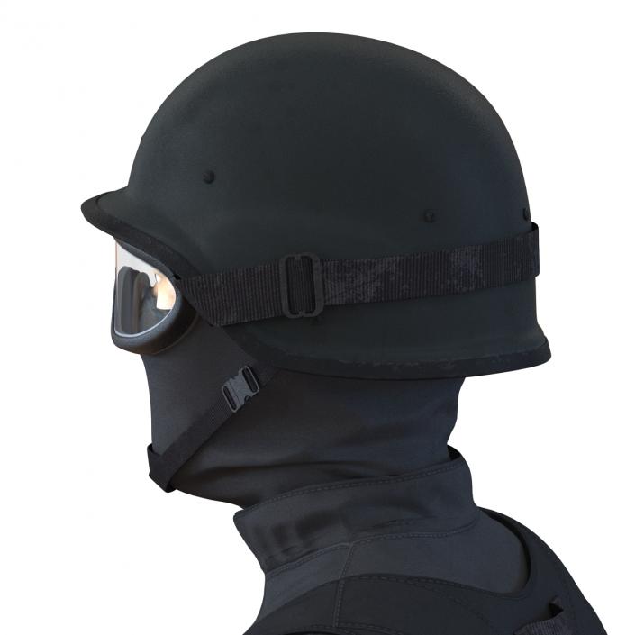 SWAT Man Asian 3D model