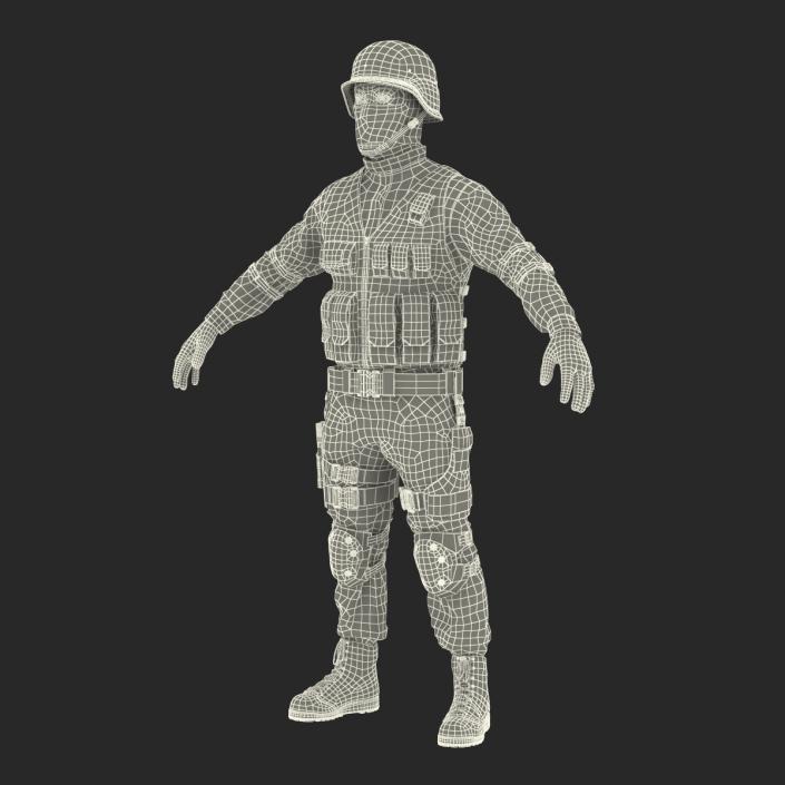 SWAT Man Asian 3D model