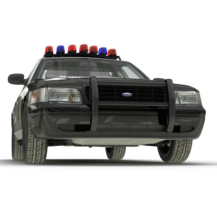 Ford Crown Victoria Police Car Rigged 3D