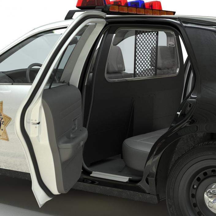 Ford Crown Victoria Police Car Rigged 3D