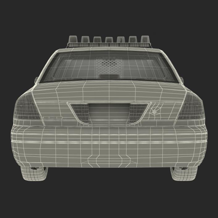 Ford Crown Victoria Police Car Rigged 3D