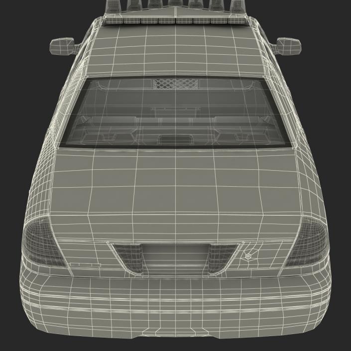 Ford Crown Victoria Police Car Rigged 3D