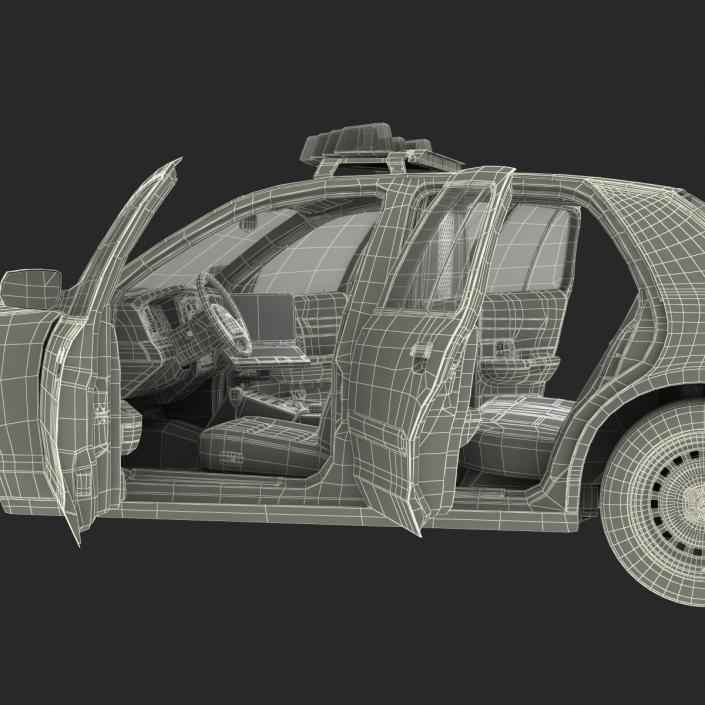 Ford Crown Victoria Police Car Rigged 3D