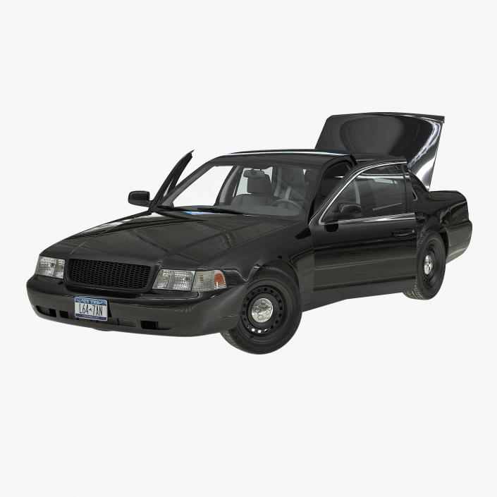 3D Ford Crown Victoria Rigged