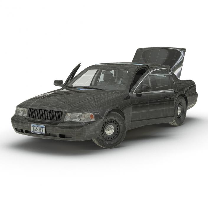 3D Ford Crown Victoria Rigged