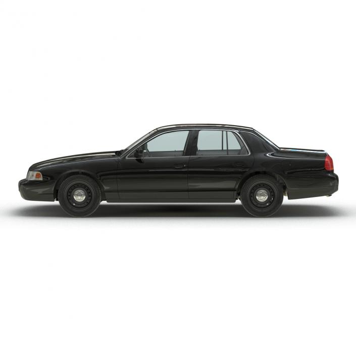 3D Ford Crown Victoria Rigged