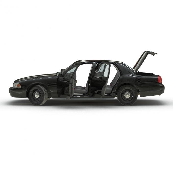 3D Ford Crown Victoria Rigged