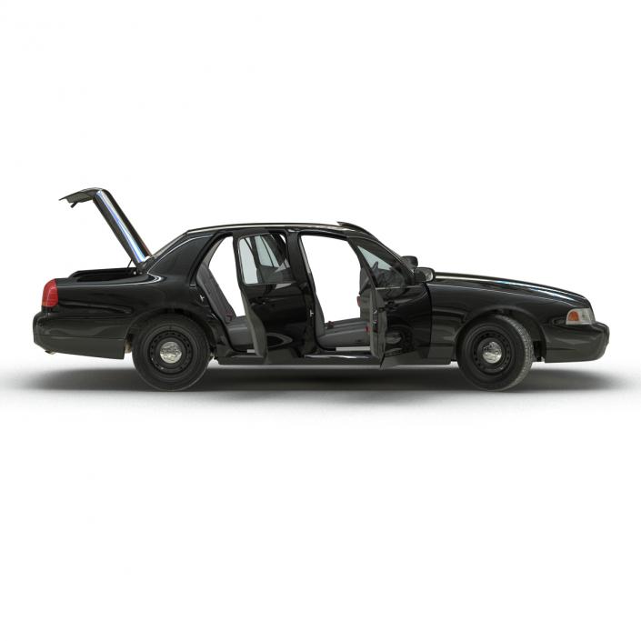 3D Ford Crown Victoria Rigged