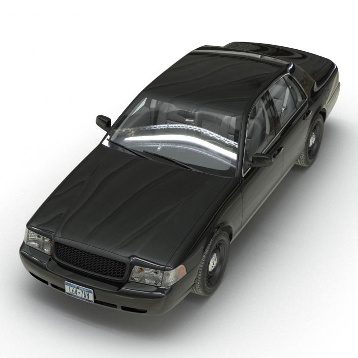 3D Ford Crown Victoria Rigged