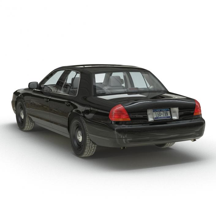 3D Ford Crown Victoria Rigged